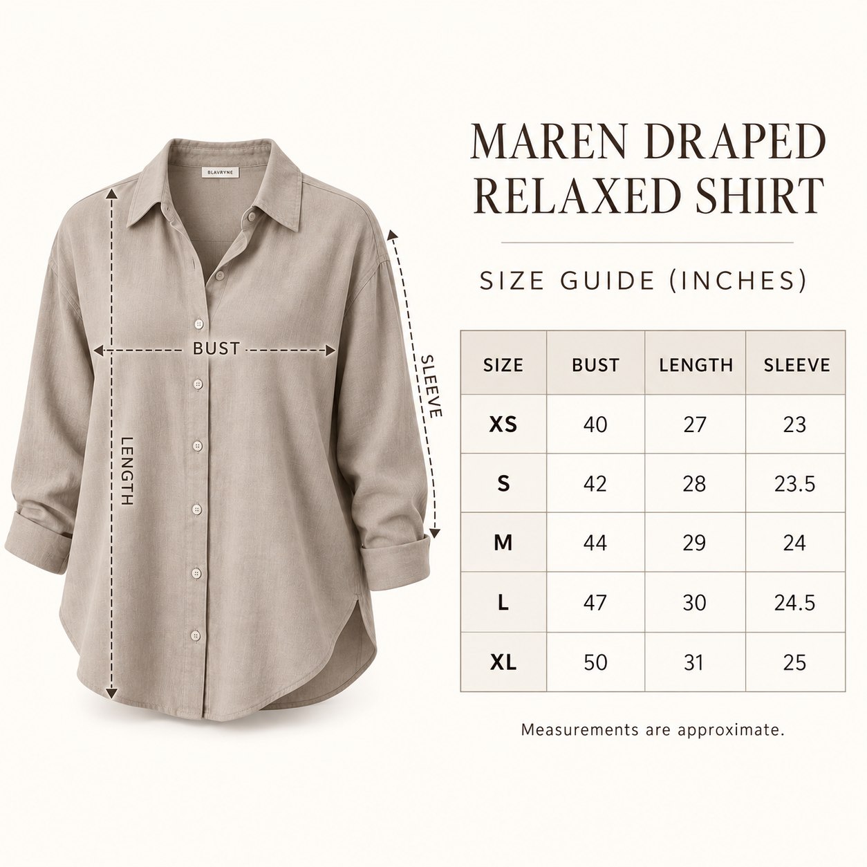 Maren Draped Relaxed Shirt