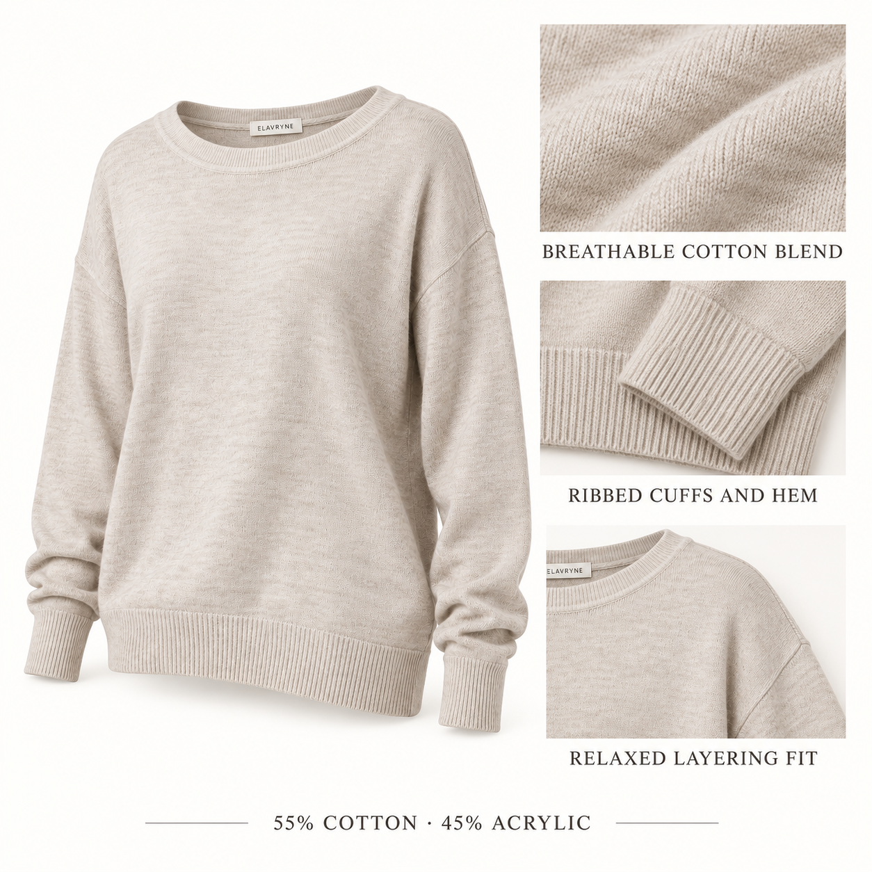 Elise Lightweight Pullover